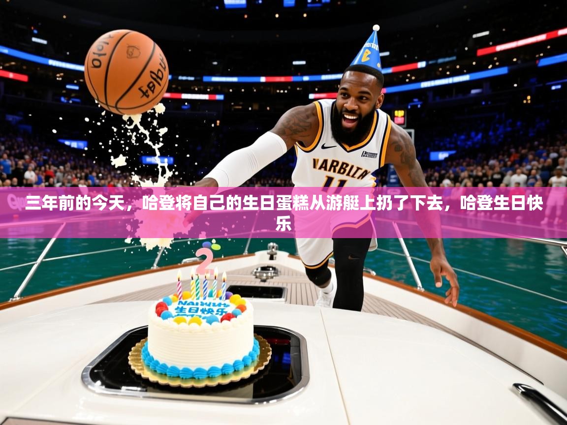 2025米兰体育直播三年前的今天，哈登将自己的生日蛋糕从游艇上扔了下去，哈登生日快乐  第2张